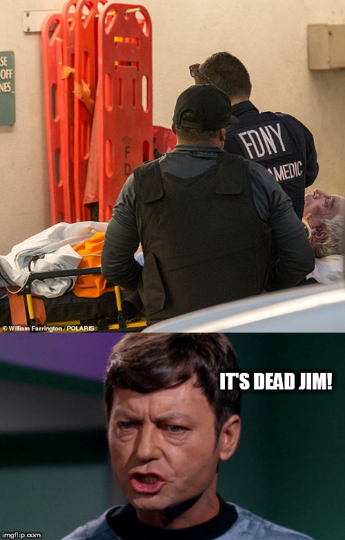 IT'S DEAD JIM! | image tagged in dr mccoy,it's dead | made w/ Imgflip meme maker