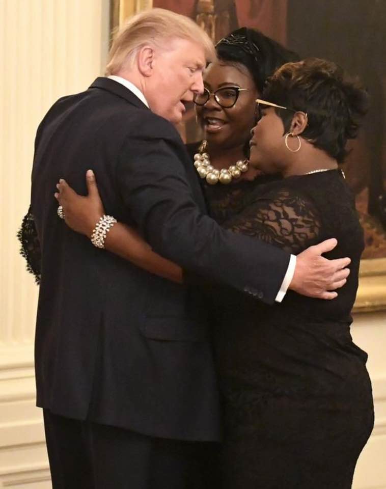 High Quality Donald Trump Diamond Silk Blank Meme Template