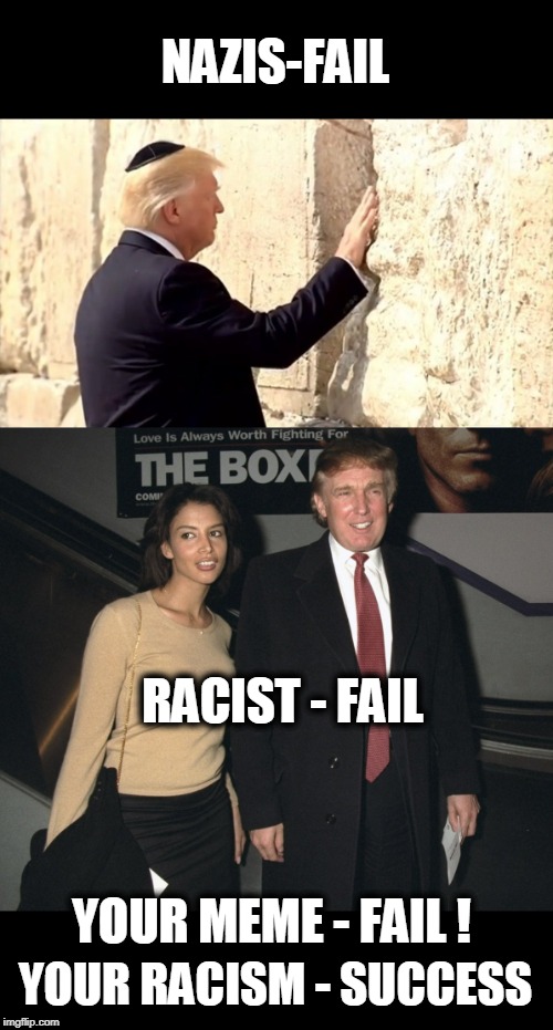 NAZIS-FAIL YOUR RACISM - SUCCESS RACIST - FAIL YOUR MEME - FAIL ! | image tagged in nazis fail,racist fail | made w/ Imgflip meme maker