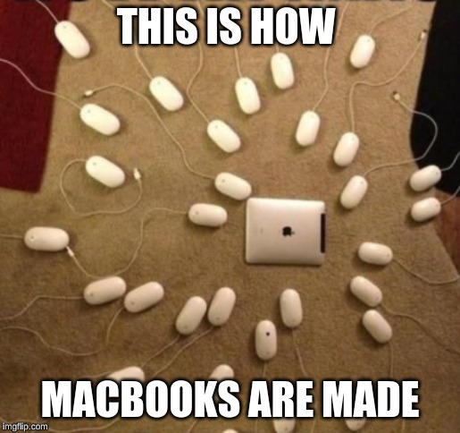 Macbooks | THIS IS HOW; MACBOOKS ARE MADE | image tagged in macbooks | made w/ Imgflip meme maker
