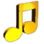 Banjo Kazooie Music Note | image tagged in gifs,music | made w/ Imgflip images-to-gif maker
