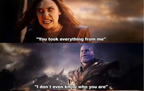Thanos and Wanda Blank Meme Template