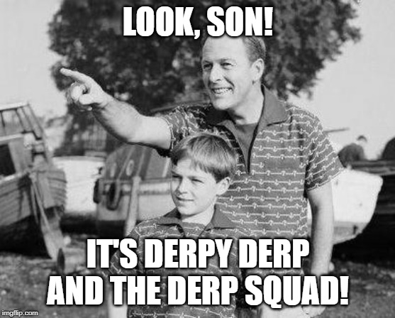 Look Son Meme | LOOK, SON! IT'S DERPY DERP AND THE DERP SQUAD! | image tagged in memes,look son | made w/ Imgflip meme maker