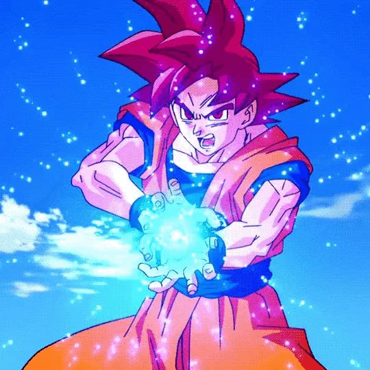 High Quality SSJG GOKU KAMEHAMEHA Blank Meme Template