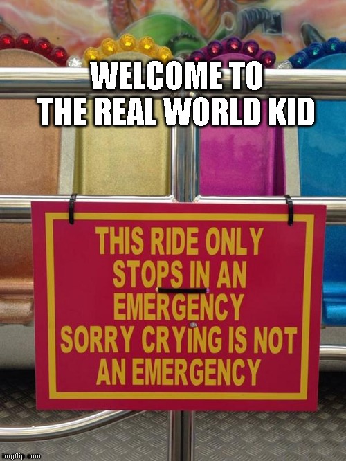 Facts Trump Emotions | WELCOME TO THE REAL WORLD KID | image tagged in snowflake,crying,whining,facts | made w/ Imgflip meme maker