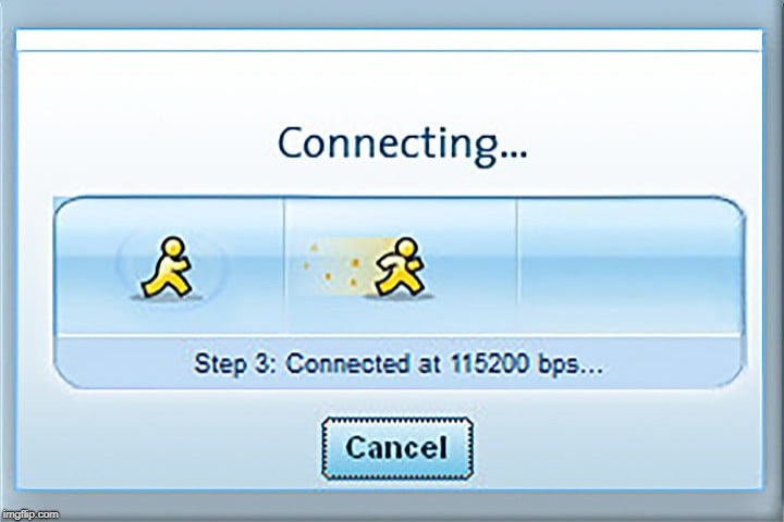 AOL Dial Up Connection Box | image tagged in aol dial up connection box | made w/ Imgflip meme maker