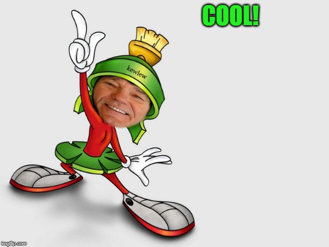 kewlew as marvin the martian | COOL! | image tagged in kewlew as marvin the martian | made w/ Imgflip meme maker