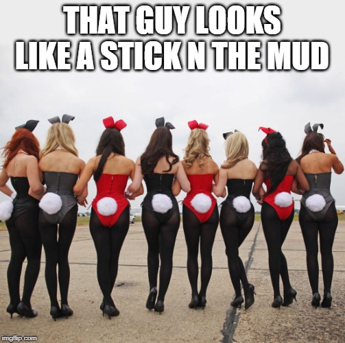 PLAYBOY | THAT GUY LOOKS LIKE A STICK N THE MUD | image tagged in playboy | made w/ Imgflip meme maker