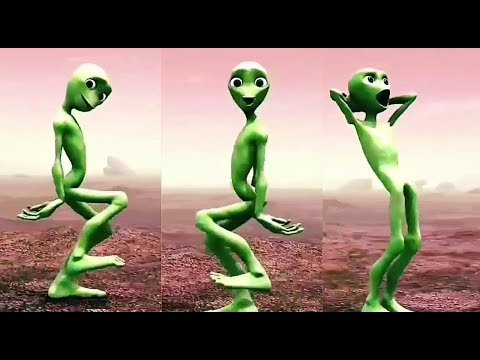 High Quality Dancing Alien Blank Meme Template