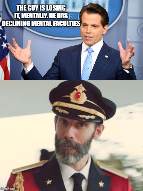 Captain Obvious says welcome back to the real world | THE GUY IS LOSING IT, MENTALLY. HE HAS DECLINING MENTAL FACULTIES | image tagged in captain obvious,memes,politics,maga,impeach trump | made w/ Imgflip meme maker