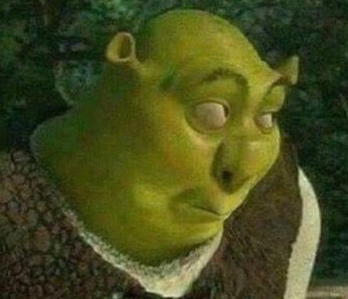 Shrek face Blank Meme Template