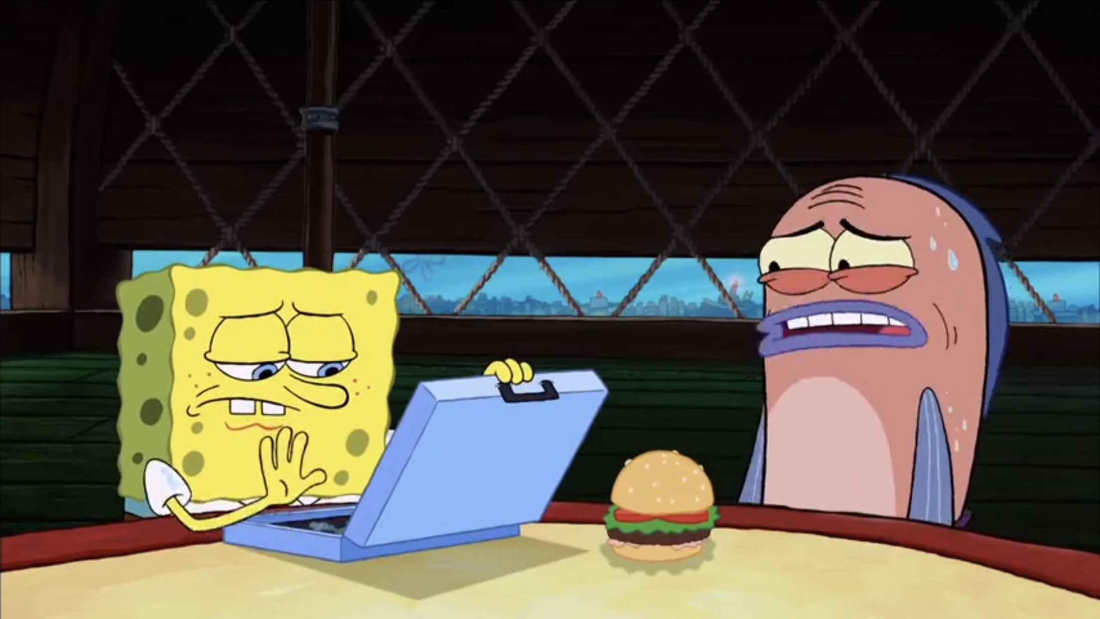 Spongebob Burger Blank Meme Template