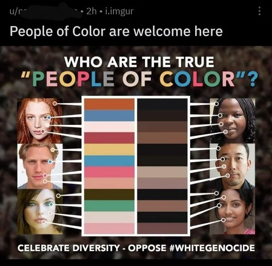 Colored people Blank Meme Template