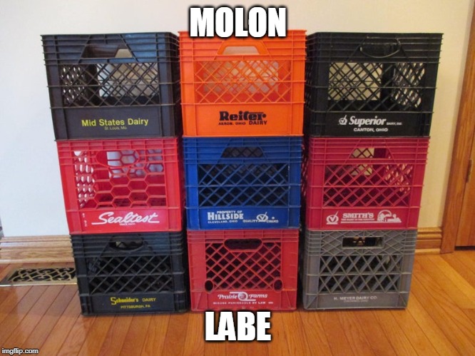 molon labe | MOLON; LABE | image tagged in crates,molon labe | made w/ Imgflip meme maker