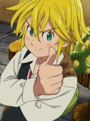 MELIODAS THUMBS UP Blank Meme Template