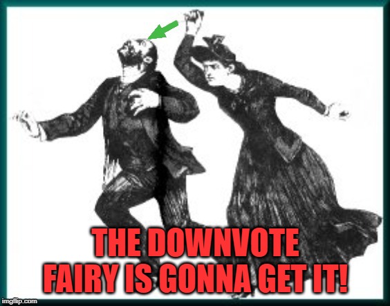 THE DOWNVOTE FAIRY IS GONNA GET IT! | made w/ Imgflip meme maker