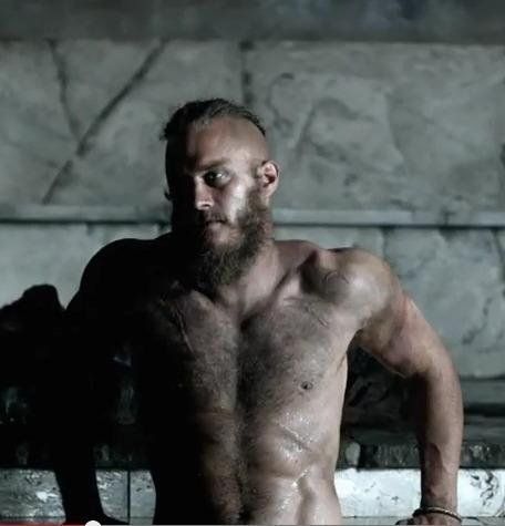 Ragnar Lothbrok shirtless Blank Meme Template