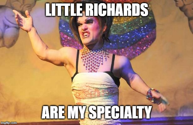LITTLE RICHARDS ARE MY SPECIALTY | made w/ Imgflip meme maker