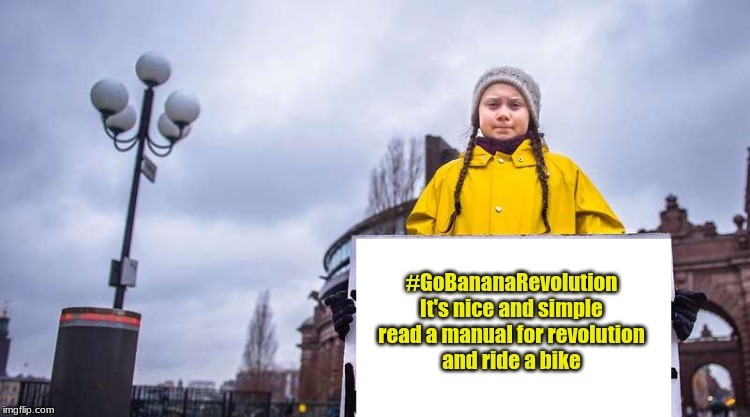 Manual for Revolution | image tagged in greta | made w/ Imgflip meme maker