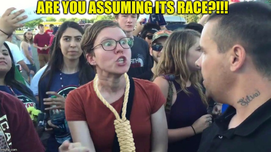 ARE YOU ASSUMING ITS RACE?!!! | made w/ Imgflip meme maker