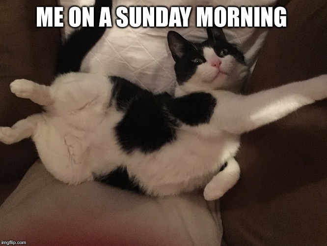 ME ON A SUNDAY MORNING | made w/ Imgflip meme maker