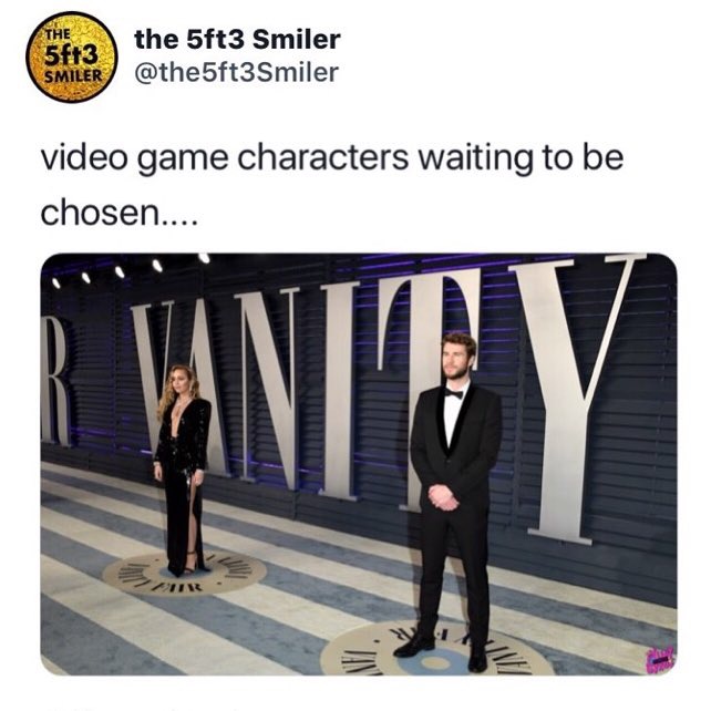 High Quality Miley and Liam in a Video Game Blank Meme Template