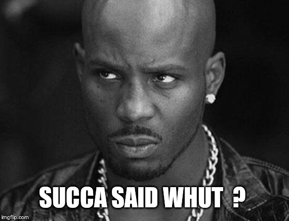 That look you give | SUCCA SAID WHUT  ? | image tagged in that look you give | made w/ Imgflip meme maker