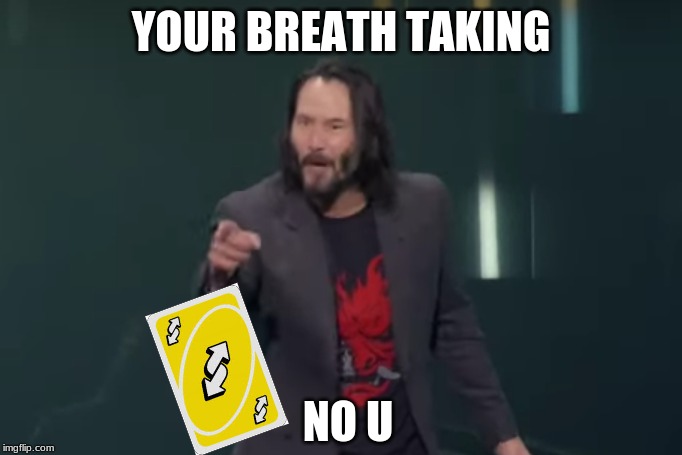 Your Breathtaking | YOUR BREATH TAKING; NO U | image tagged in your breathtaking | made w/ Imgflip meme maker