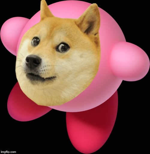 Doge Kirby | image tagged in doge,kirby,wat | made w/ Imgflip meme maker