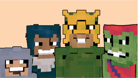 Minecraft me and the boys Blank Meme Template