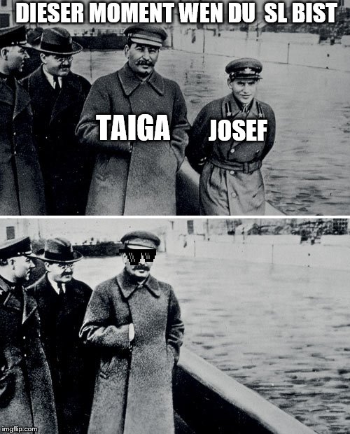 Stalin Photoshop | DIESER MOMENT WEN DU  SL BIST; JOSEF; TAIGA | image tagged in stalin photoshop | made w/ Imgflip meme maker