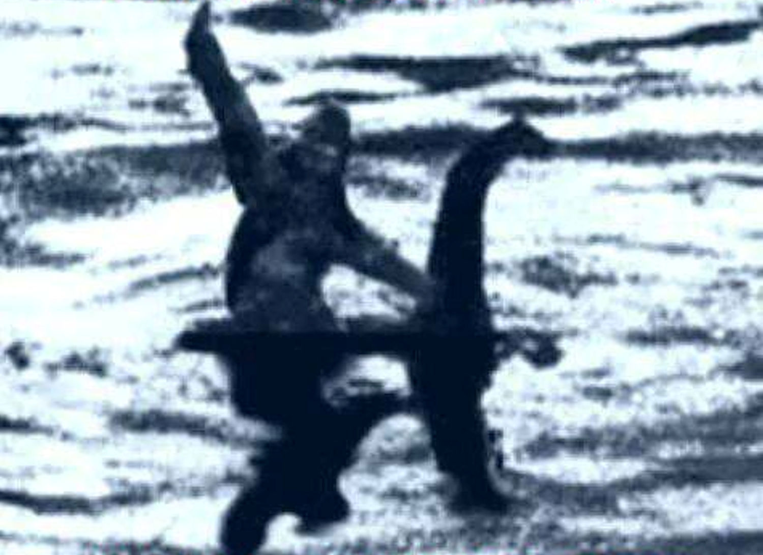 sasquatch riding nessie Blank Meme Template