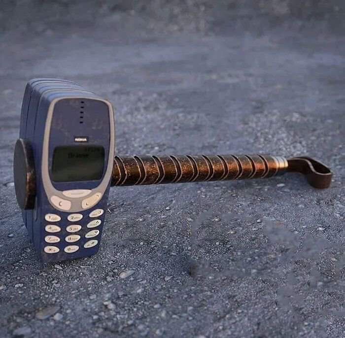 High Quality Nokia Phone Thor hammer Blank Meme Template