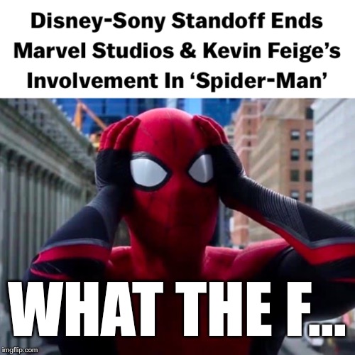 WHAT THE F... | image tagged in spider-man | made w/ Imgflip meme maker