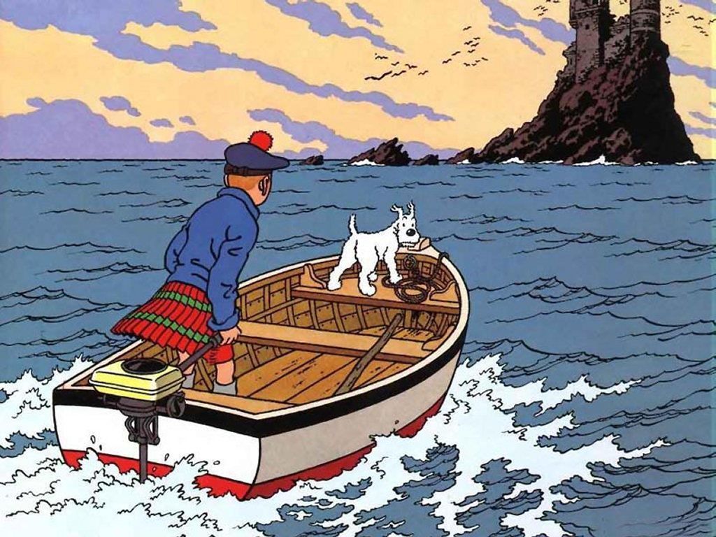 Tintin and The Black Island Blank Meme Template