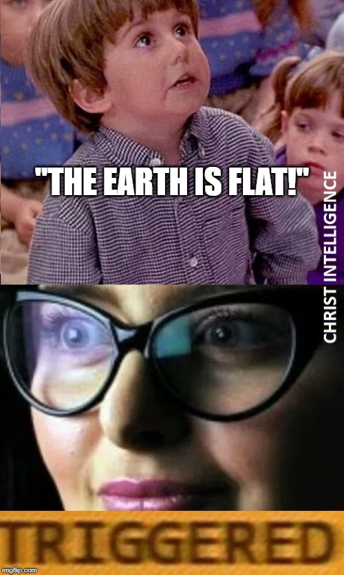 Youth | "THE EARTH IS FLAT!" | image tagged in nasa,nasa hoax,nasa lies,flat earth | made w/ Imgflip meme maker