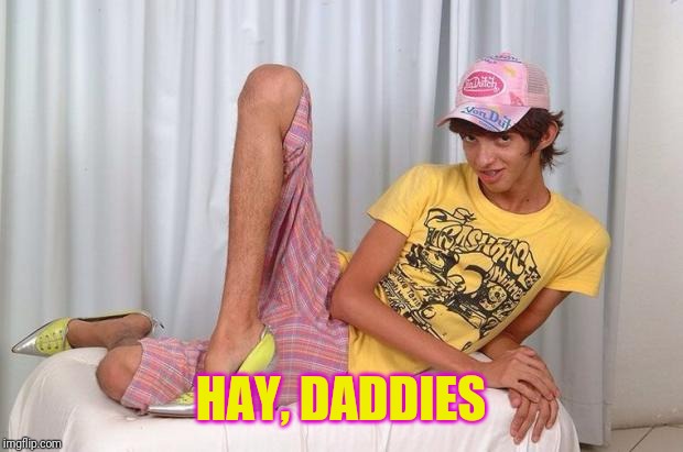 Gay | HAY, DADDIES | image tagged in gay | made w/ Imgflip meme maker