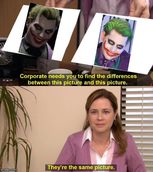 MK 11 Joker vs Porn Parody Joker | image tagged in they are the same picture | made w/ Imgflip meme maker
