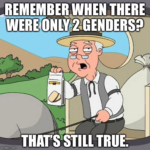 Pepperidge Farm Remembers | REMEMBER WHEN THERE WERE ONLY 2 GENDERS? THAT’S STILL TRUE. | image tagged in memes,pepperidge farm remembers | made w/ Imgflip meme maker