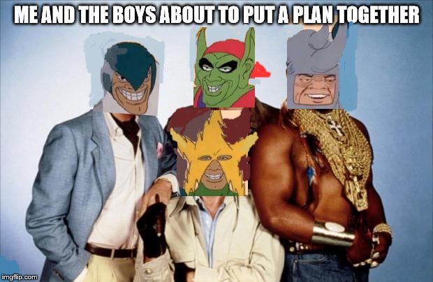 They promptly escaped from a maximum security meme generator | ME AND THE BOYS ABOUT TO PUT A PLAN TOGETHER | image tagged in ateam,me and the boys week | made w/ Imgflip meme maker