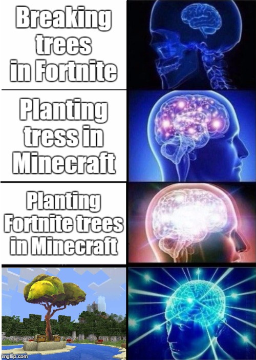 image tagged in fortnite minecraft | made w/ Imgflip meme maker