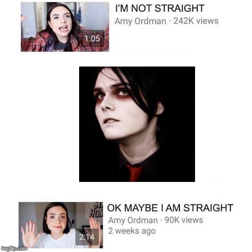image tagged in gerard way,straight,sexy | made w/ Imgflip meme maker