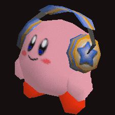 High Quality Headphones Kirby Blank Meme Template