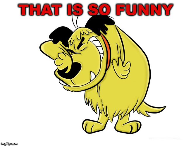 THAT IS SO FUNNY | image tagged in muttley memes | made w/ Imgflip meme maker