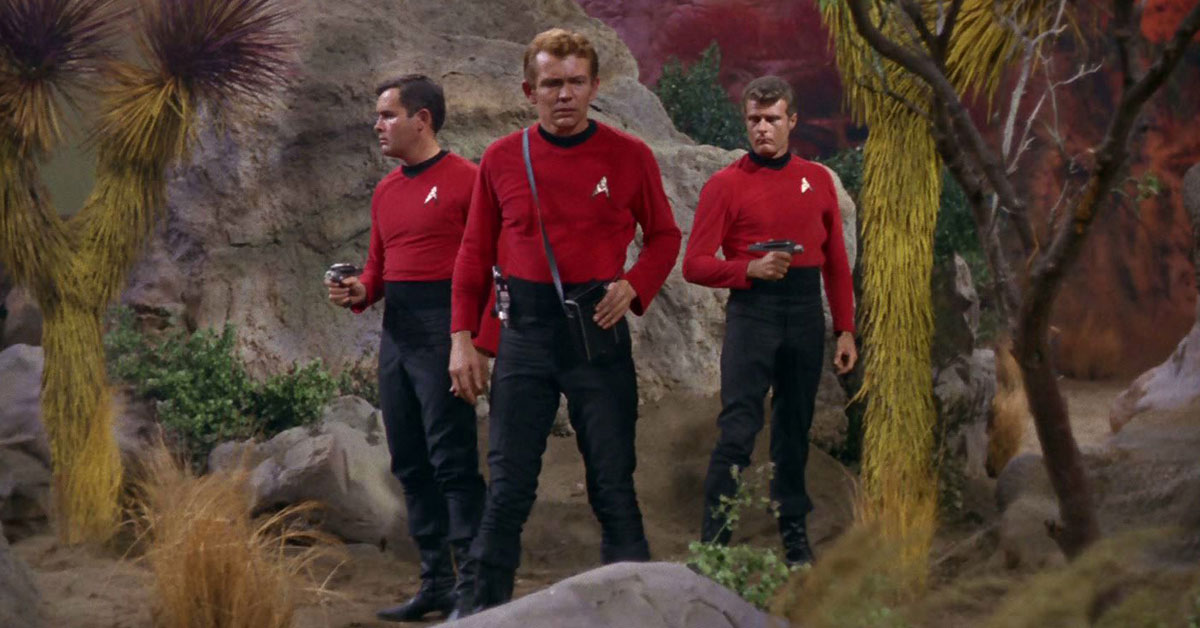 Star Trek red shirts Blank Meme Template. 