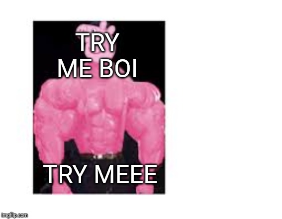 Buff Peppa | TRY ME BOI TRY MEEE | image tagged in buff peppa | made w/ Imgflip meme maker