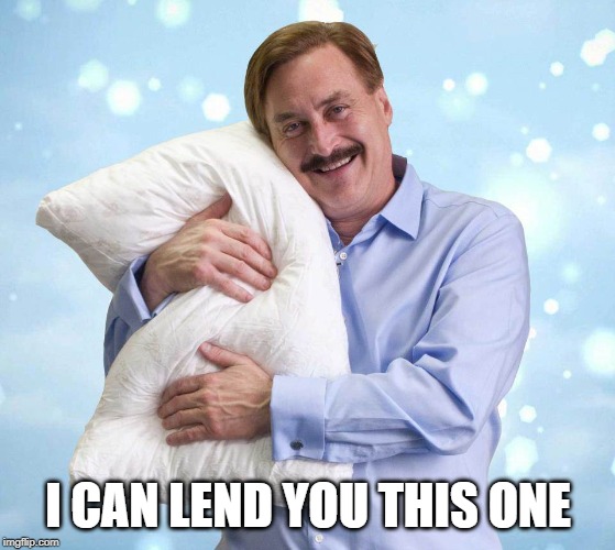 My Pillow Guy | I CAN LEND YOU THIS ONE | image tagged in my pillow guy | made w/ Imgflip meme maker