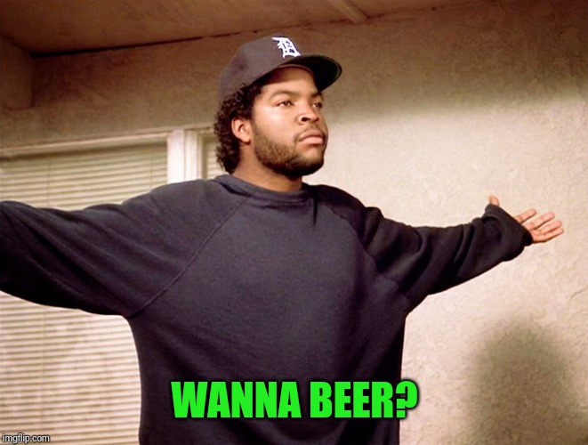 ice cube | WANNA BEER? | image tagged in ice cube | made w/ Imgflip meme maker