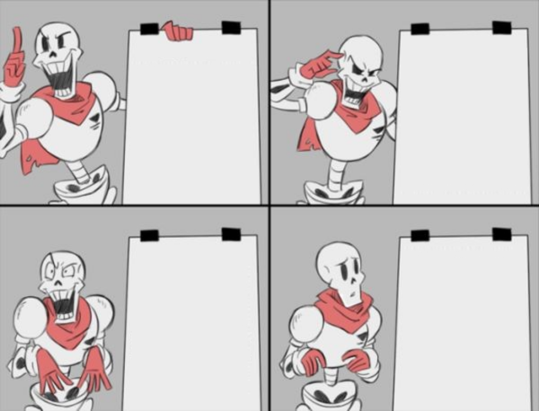 High Quality Papyrus presents his idea Blank Meme Template