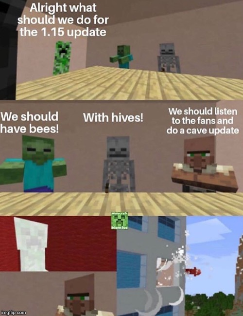 Minecraft boardroom | image tagged in minecraft,creeper | made w/ Imgflip meme maker